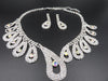 The New All-match Bride Bride Wedding Accessories Wholesale Diamond Suit Set Big Chain Necklace Set Wholesale