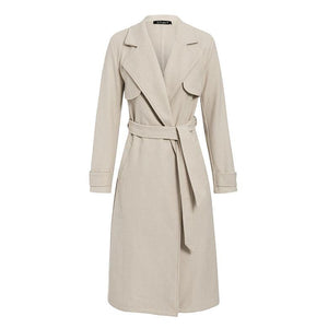 Solid woolen coat