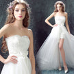 Skirt Mermaid Tulle Lace Appliques Short Wedding Dress 2021 New Wedding Dresses