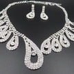 The New All-match Bride Bride Wedding Accessories Wholesale Diamond Suit Set Big Chain Necklace Set Wholesale