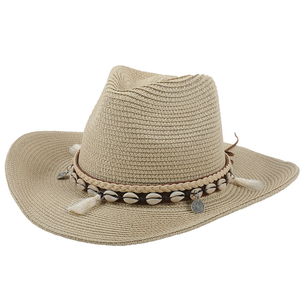 Shell tassel sun hat