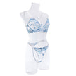 French Embroidery Underwear Three-point Sweet Women's Two-piece Set