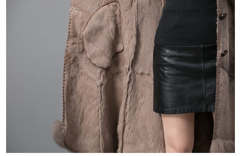 Real Fur One Woman Coat Thickened