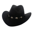 Punk Style Cowboy Hats And Felt For Men And Women