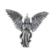 925 Sterling Silver Distressed Little Angel Necklace Cupid Pendant Men Vintage Jewelry