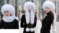 Autumn And Winter New Men And Women Fur Grass Fox Fur Hat Dome Mongolian Hat Thick Warm Russian Wind Snow