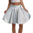 Women's High Waist Short Pleated Skirt With Large Swing