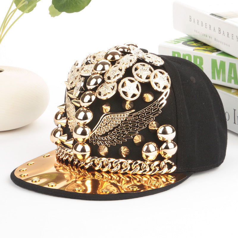 Studded wings baseball cap