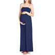 Maternity dress with long chest and long skirt