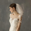 White Yarn Bridal Multi-layer Short Veil