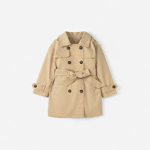 British mid-length girls' trench coat