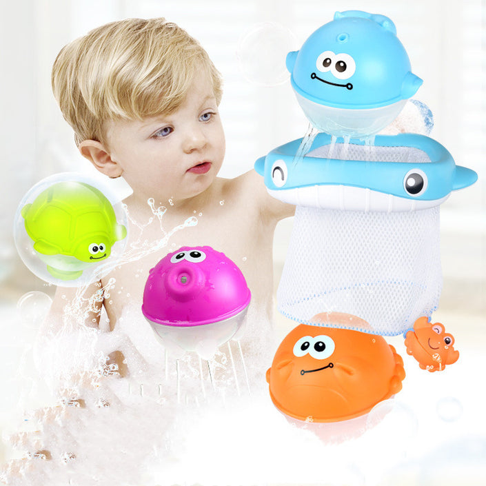 Kids Bath Toys Wall Suction Cup Marble Race Run Track Bathroom