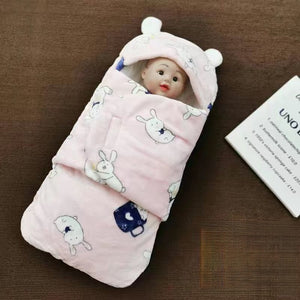 Baby Thickened Baby Quilt Sleeping Bag 2-in-1 Cotton