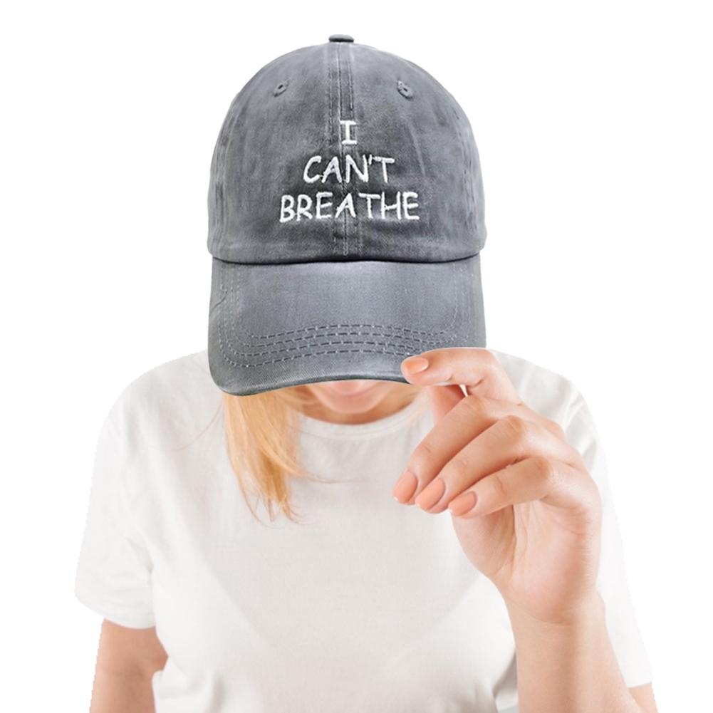 I can't breathe embroidered baseball caps