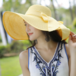 Beach sun protection straw hat