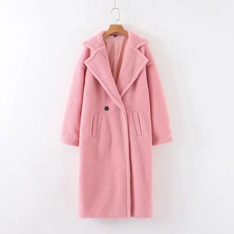 Women's New Lamb Wool Long Coat