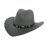 Punk Style Cowboy Hats And Felt For Men And Women