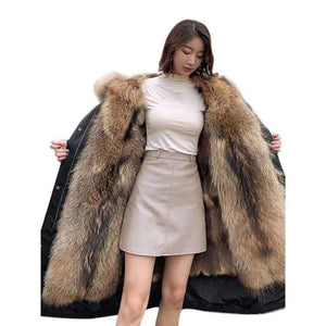 New Cashmere Coat Women's Detachable Liner Thickening