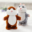 16cm Christmas Talking Hamster Plush Toy Interactive Sound Record Plush Hamster Stuffed Toys for Children Kids Christmas Gift