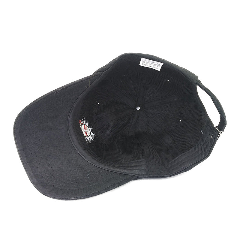 Curved eaves baseball cap track hat