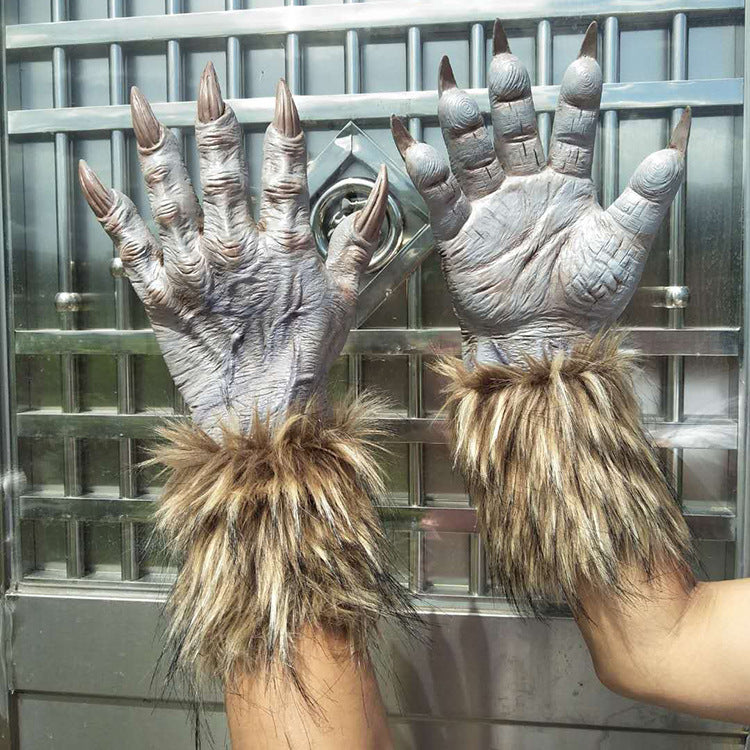 Latex Werewolf Gloves