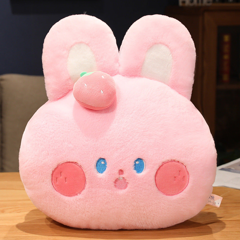 Strawberry Rabbit Plush Toy Doll Sitting