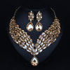 fashion exaggerated full drill bridal dress accessories luxury clavicle chain suit accessories necklace wholesale