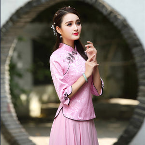 Cheongsam For Girls Summer Slim Fit Improvement