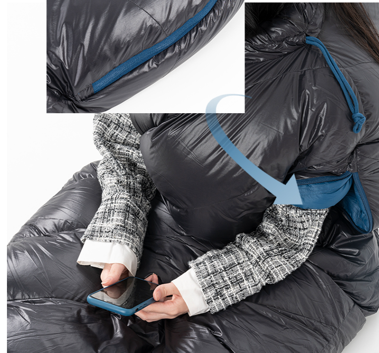 Outdoor Down Thickened Cold-proof Mummified Professional Camping Sleeping Bag