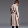 Extra Long Sweater Coat With Belt For Men