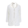 Women's Plush Coat lapel Furry mid-length Coat Cotton Coat