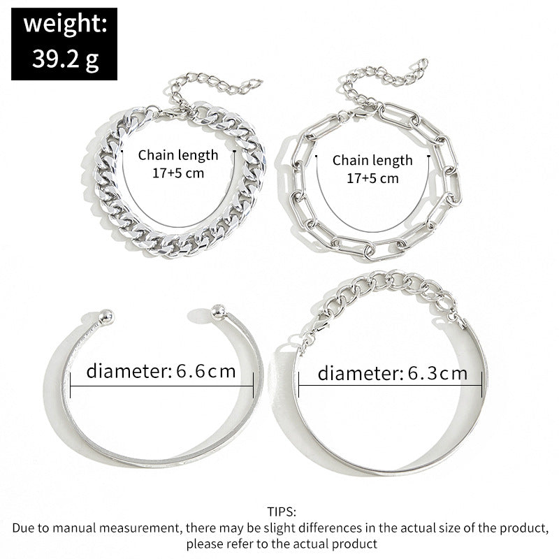 Bracelet English Letter LOVE Bracelet Four-piece Set