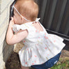 Baby Love Lvkong Dress Female Baby Fly Sleeve Flower Print Dress