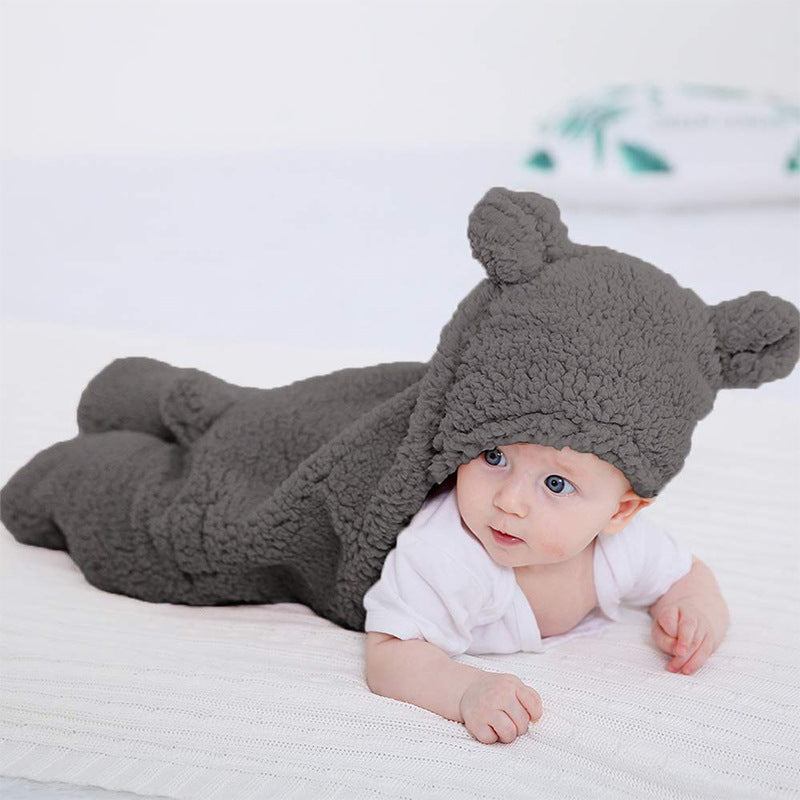 Baby Sleeping Bag Short Plush Padded Animal