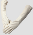 Winter long sheepskin gloves