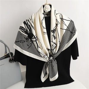 Temperament Silk Scarf Women Fashion And Generous