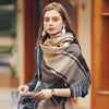 Winter Scarf Women Shawl Thickening Warm Fringe