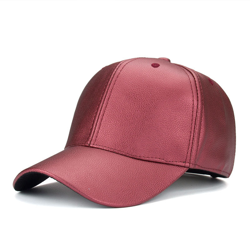 Baseball Cap women Hats For men fall Leather cap