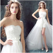 Skirt Mermaid Tulle Lace Appliques Short Wedding Dress 2021 New Wedding Dresses