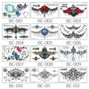 Supply new color tattoo stickers waterproof personality fashion chest stickers sternal stickers tattoo stickers tattoo