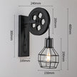 Loft Industrial Style Wrought Iron Wall Light