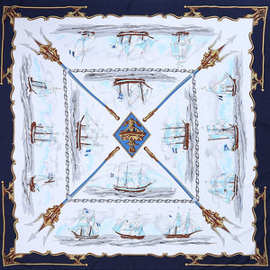 Carriage twill silk scarf