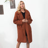 Winter Lambskin Faux Fur European and American Fashion Urban Casual Coat Jacket