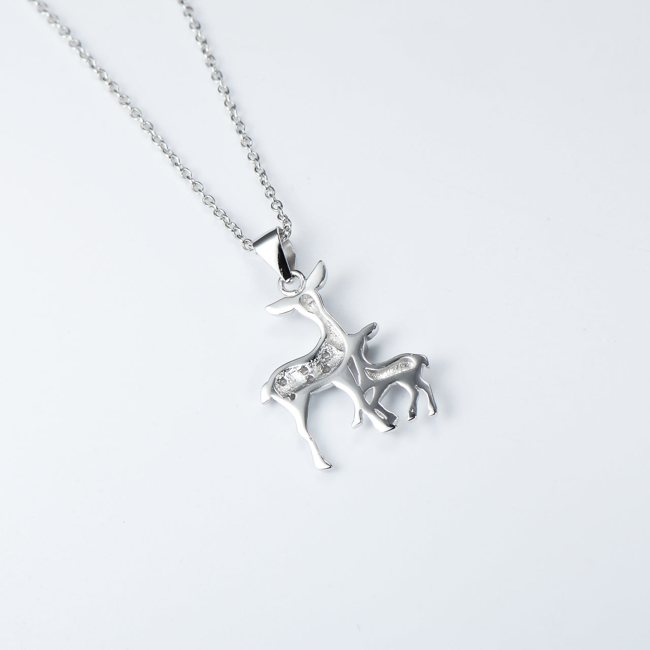 Fawn Pendant 925 Silver Necklace