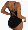 Bikini Backless String Large Size Sexy Solid Color Triangle One-piece Swimsuit Womens Clothing