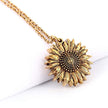 Sunshine Sunflower Necklace Women Men