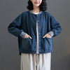 Denim Coat Women's Daily Top Vintage Thread Stand Collar Baseball Uniform Jacket