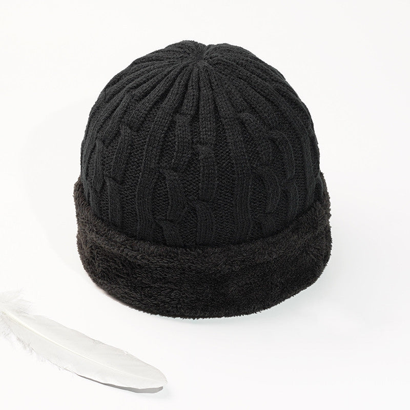 Woolen Hats For Middle-aged And Elderly Men In Winter Thicken Men's Knitted Hats For The Elderly