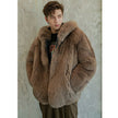 Men's Trendy Faux Fox Fur Coat