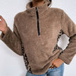 Leopard Print Long-sleeved Top And Hoodie Women